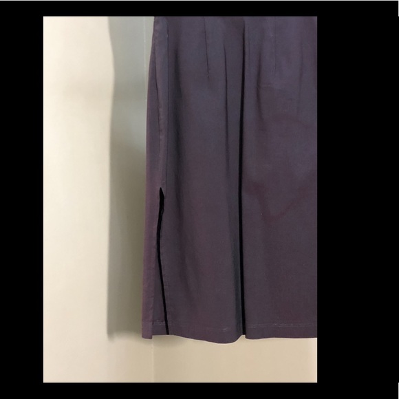 Eggplant (slightly iridescent) fitted dress - Picture 3 of 3